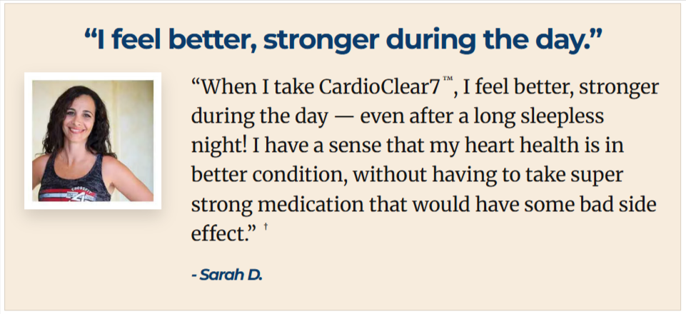 Cardio Clear7 Customer Reviews