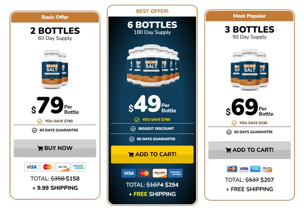 Neuro Salt Pricing & Discount
