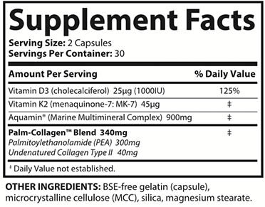 OsteoShield supplement facts