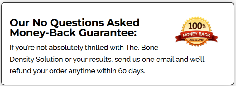 The Bone Density Solution Guarantee